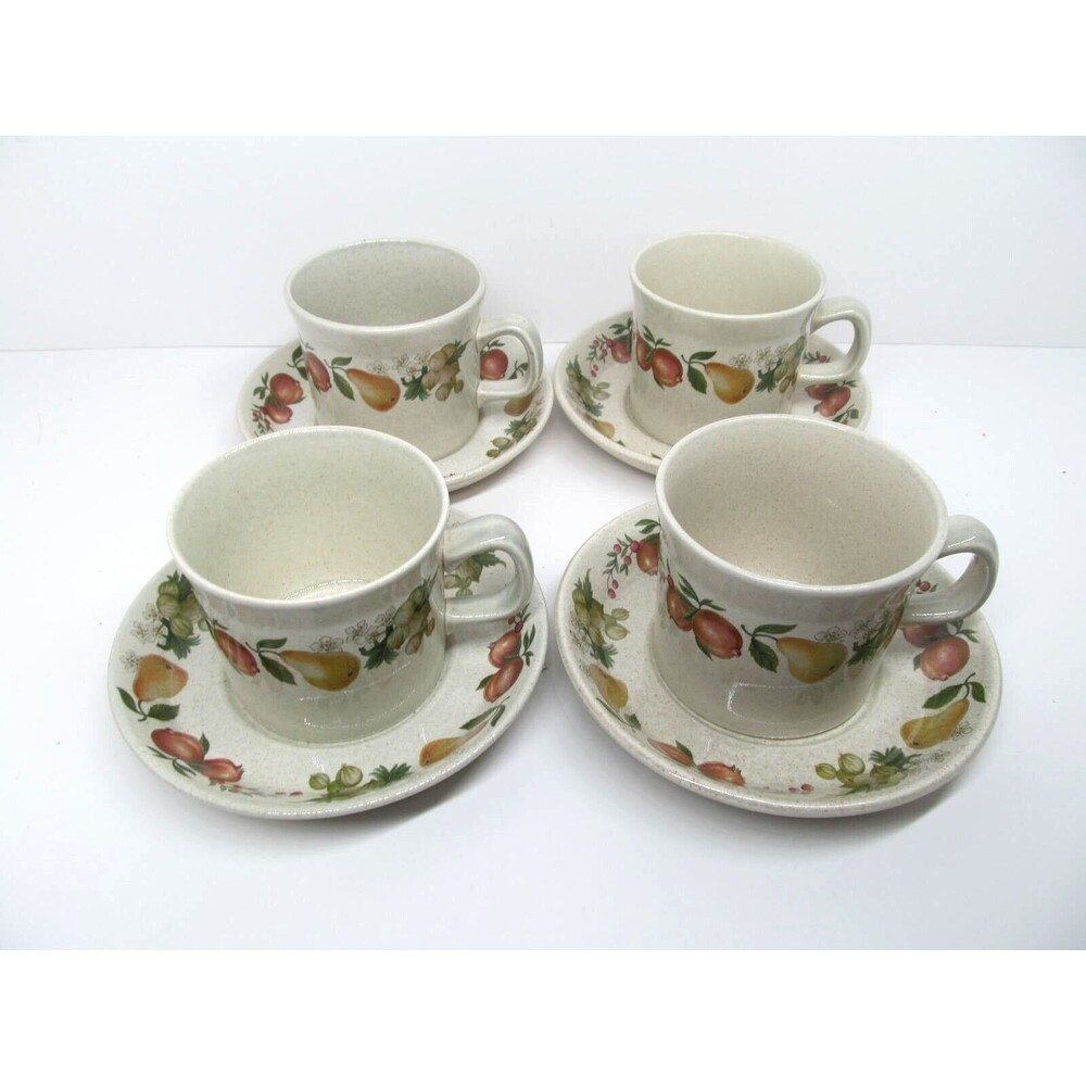 Wedgwood Quince  Cup & Saucer  4 sets
